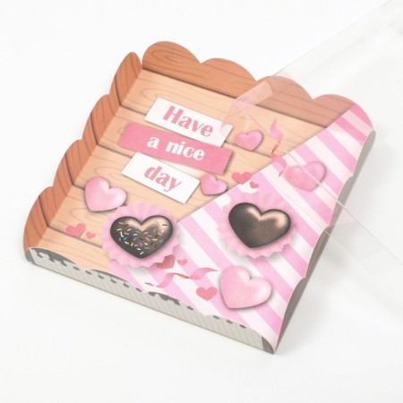 Box for cookies, "good day", 15 x 15 x 3 cm-2