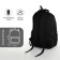 Youth backpack from lightning textiles, 5 pockets, black color
