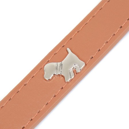 Collar "dogs", 46 x 2 cm, Osh 31-40, artificial leather, brown-5