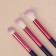 A set of makeup brushes "Pencil", 5 objects, purple/pink color