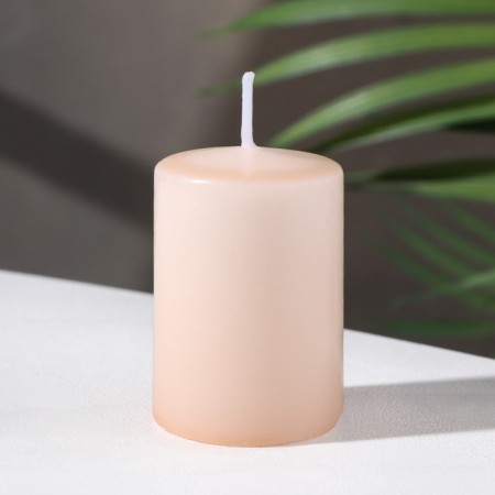 Candle - Aromatic "cinnamon" cylinder, 4x6 cm