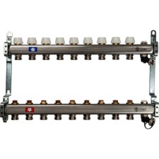 Collector Group Stout SMS-0932-000009, without flow meters, valve, 9 outputs, stainless steel. steel