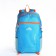 Tourist backpack 25l, folding, waterproof, with lightning, 4 pockets, blue color