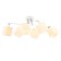Suspended chandelier Ambrella Light, Modern, TR303088, 6HE27, white color, chrome