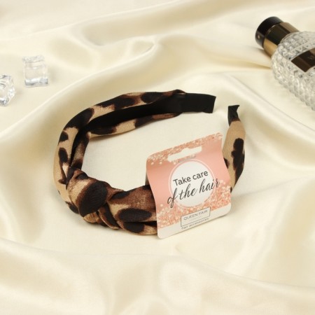 Hair cap "Coquet" 3 cm, dark leo-1