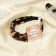 Hair cap "Coquet" 3 cm, dark leo