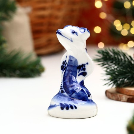 Souvenir "Snake Masha", 10 x 5 cm, gzhel