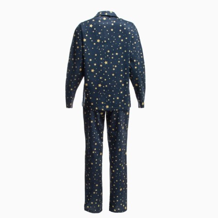 Pajama female kaftan "stars", p. 48-50, dark blue-12