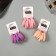 Hair gum "Sport" (set of 6 pcs) Assortment pattern, 4.5 cm, mix