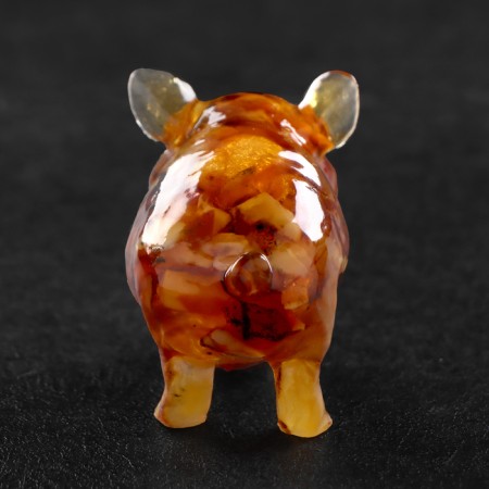 Souvenir "Pig", amber-2