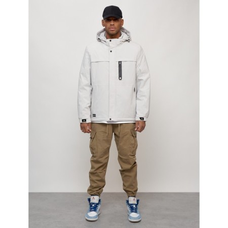 Male spring jacket, size 56, light gray color