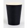 A set of paper dishes, black color, set 12 pcs.