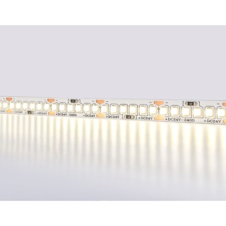 Ambrella GS3302, 5 m, IP20, 2835, 240 LED/m, 18 W/m, 24V, glow white, white-1