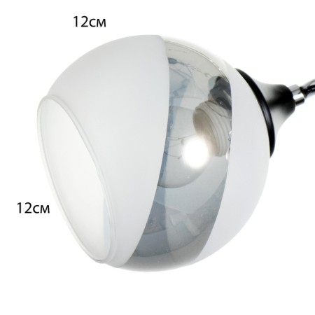 Svetogor chandelier 5861/2 2x60W E27 Black/Chrome-5