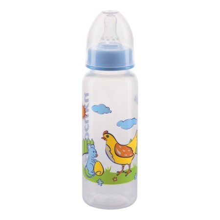 A bottle with silicone nipple milk, 250 ml, mix-17