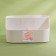 Bamboo organizer for storage, 5 sections, mobile sections, 18.5 × 11.5 × 10.6 cm, white color