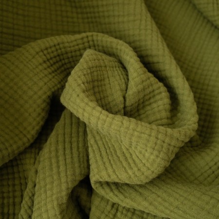 Plaid SL Home 4x layin. Muslin 130*170 cm, central green 100% cotton-2