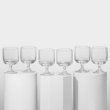 Set of glass glasses Tower, 215 ml, 6 pcs