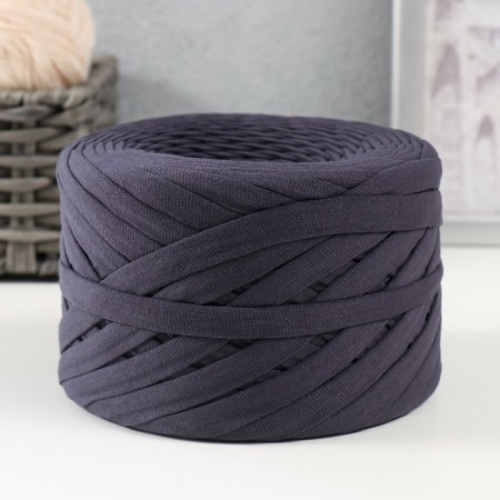 Knitted yarn, width 7-9 mm, 100m/295 gr ± 10% (41 - smoky)