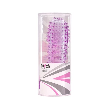 Help -free nozzle on the Penis TOFYA, purple color, 12 cm-1