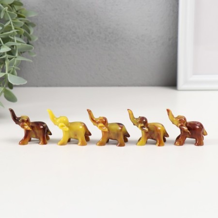 Souvenir Polystone for marble "Little Elephant" mix 3.5x2x3.5 cm