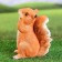 Garden figure "Square Squirrel" 20x15cm