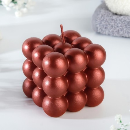 Figure candle "Babble" Big Cube, 5x5x5 cm, red-5