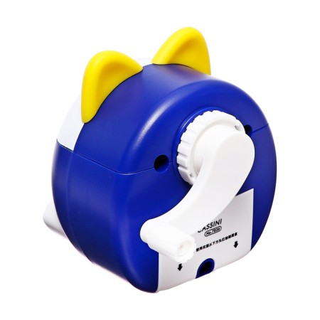 Mechanical sharpener with container, purple ears/white-4