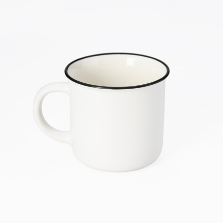 Porcelain shade mug "New Year. Snowman ", 380 ml, white color-1