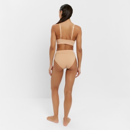 Female set (top, panties) beige color, size 42-44-2