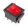 Klavima switch 250V 15A (6C) On-on red with backlight (RWB-506, SC-767) Rexant