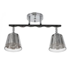 Economic Service of Dick 2x60W E27, black 41x19x15 cm