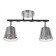 Economic Service of Dick 2x60W E27, black 41x19x15 cm