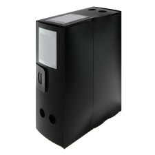 A4 archive folder, root of 120 mm, plastic, calligrata, cut fastener, black, up to 1100 sheets