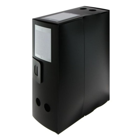 A4 archive folder, root of 120 mm, plastic, calligrata, cut fastener, black, up to 1100 sheets