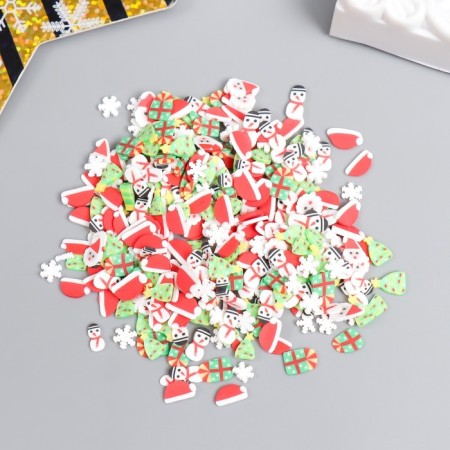 Decor for creativity Plastic "New Year's Assorted" set 20 g mix
