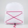 School textile school with lacing, white color