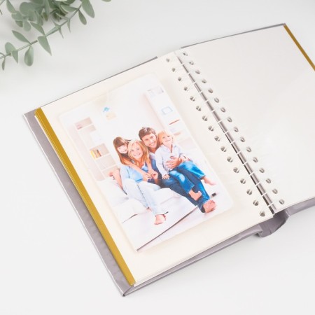 Photo album magnetic 10 sheets "Rainbow with heart" embossing gold 2x16x19 cm-4