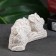 Figure "Three Owls on the pole" ivory, 10x6x5cm