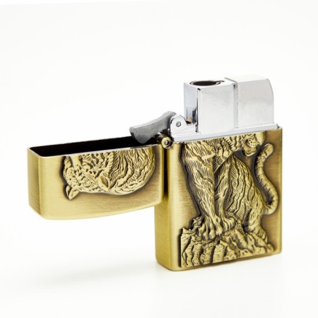 Gas lighter "Tiger", 5.1 x 3.2 x 1.3 cm-1