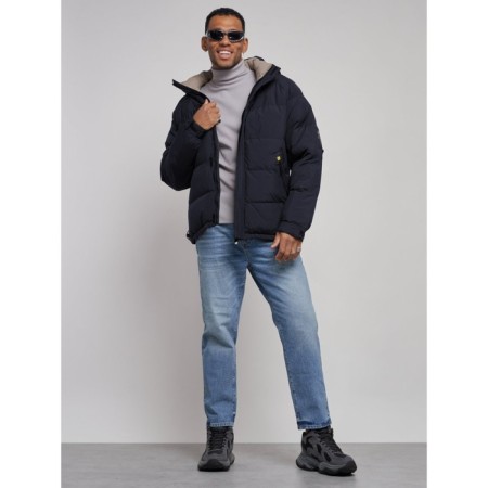 Sports Bologna male winter, size 50, dark blue color-10