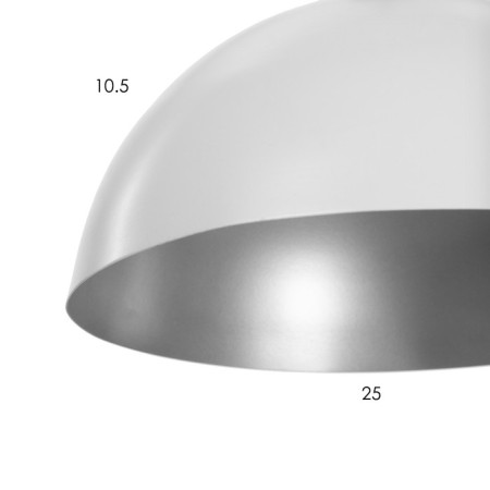 Bayerlux chandelier 1342513/1BK 1HE27 40W white/silver-4