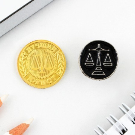 Coin set and icon "Lawyer", 7.5 x 10 cm-2