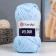 Yarn "Velour" 100% micropoliester 170m/100g (851 blue)