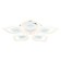 LED ceiling LED with Ambrella Light, Original, FA4292, 5XLED, 120 W, 9000LUM, 3000-6400K, white color.