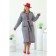 Cardigan female, size 58, gray color