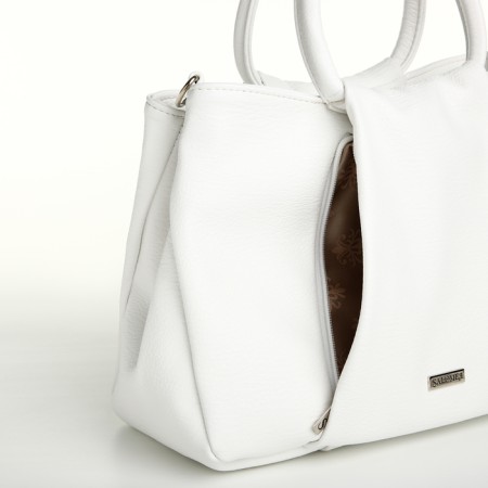 Women's bag with lightning, white color-5