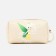 Cosmetic bag with a lightning, with a pen, beige color