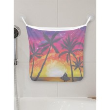 Organizer in the bath on the suction cups “Love on the ocean”, for storing toys and trifles, size 33x39 cm