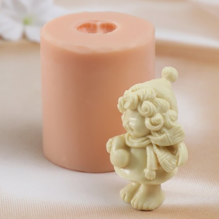 Silicone Mold "New Year's Angel2" 6x5.5x7.5 cm (pent. 7x5.3x3.5 cm)-2